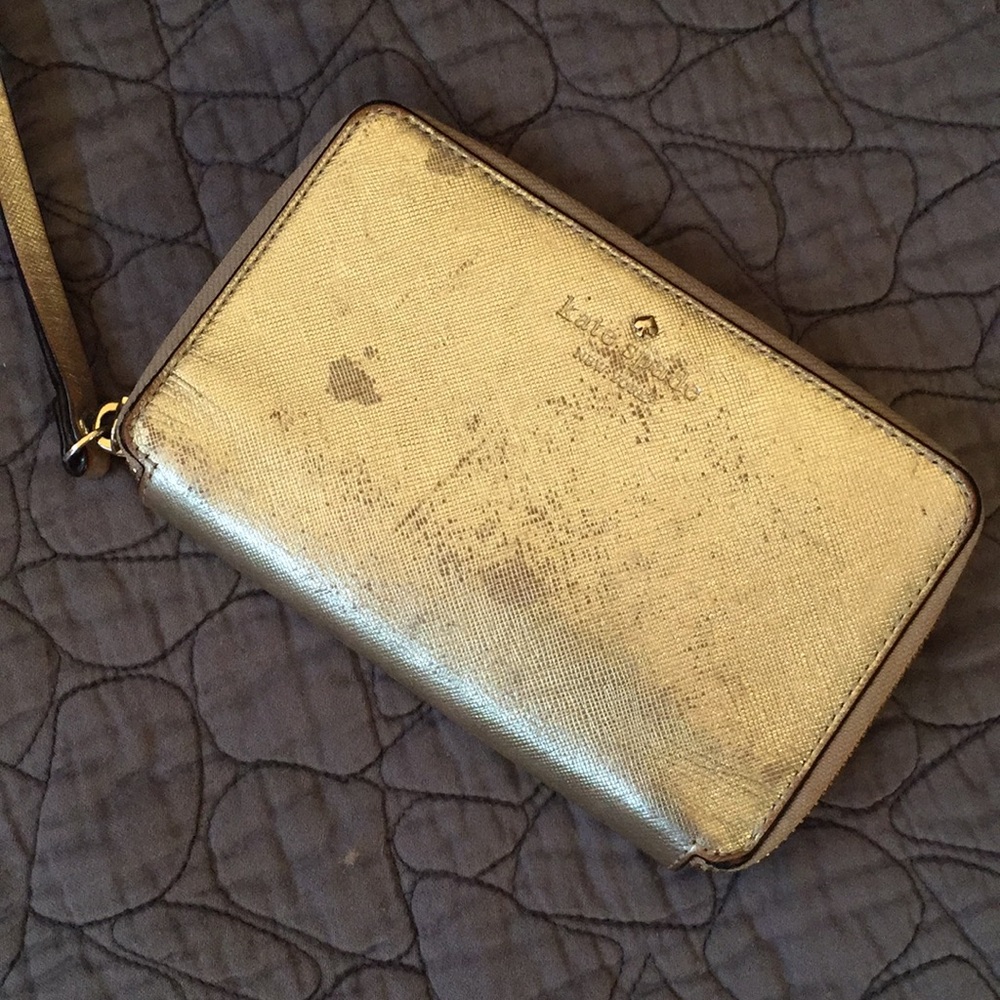 Kate Spade Gold Wristlet